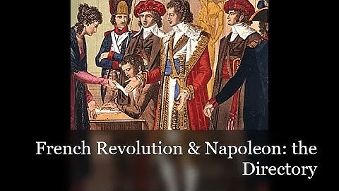 French Revolution & Napoleon #7 - the Directory