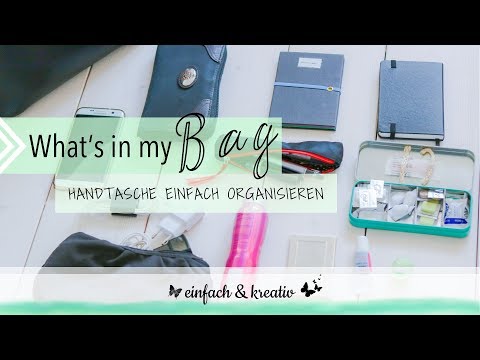 Video: So organisieren Sie Ihre Handtasche (mit Bildern)