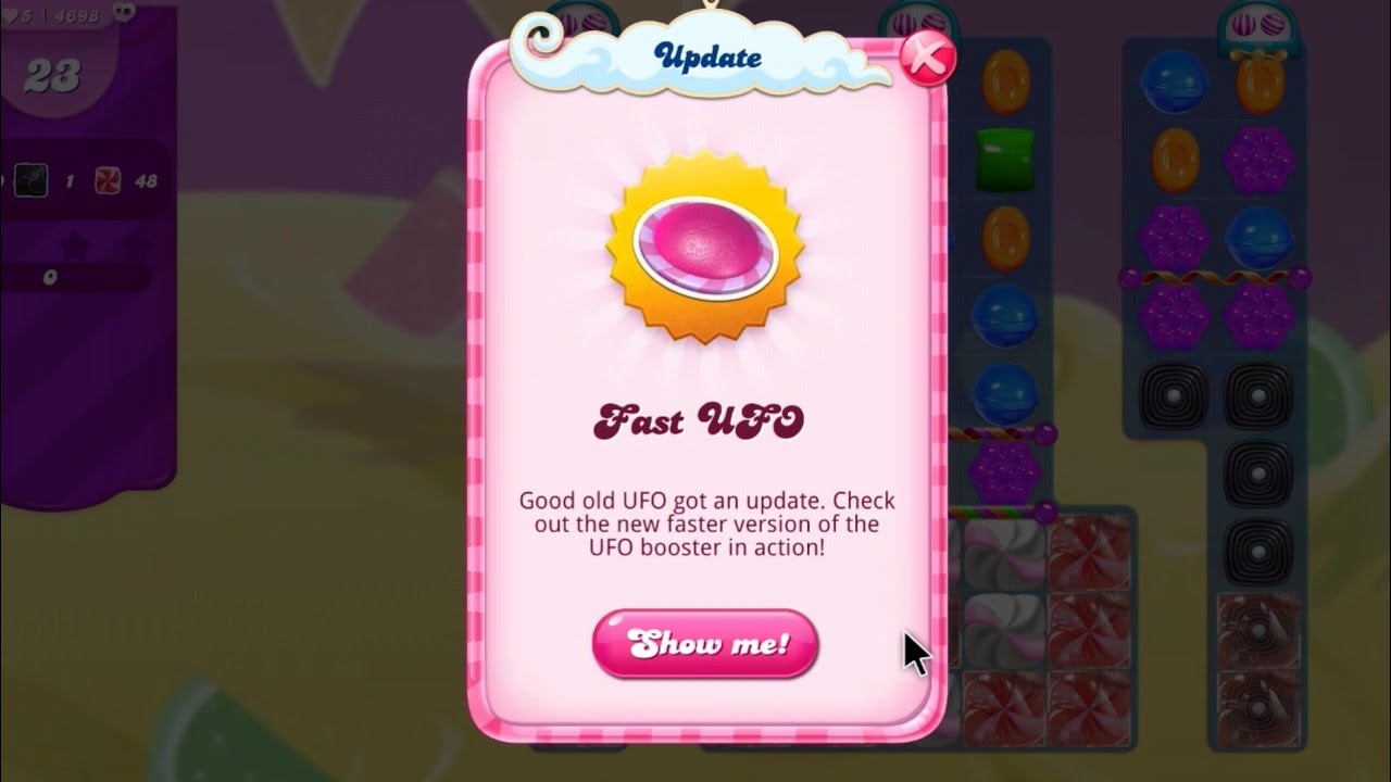 Fast UFOCandy Crush Saga level 4698 Collect all orders Hard level