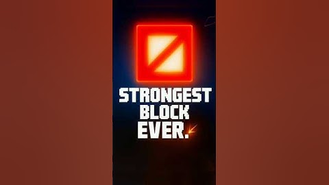“Minecraft’s Strongest Block (Not Bedrock)”