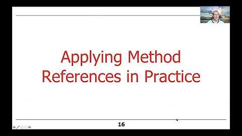 Overview of Java Method References