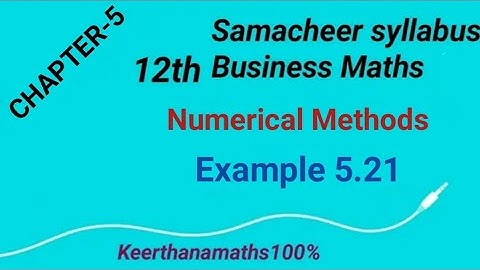 12th-  Business Maths-Chapter-5- Example - 5.21