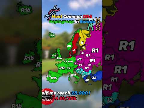 رایج ترین هاپلوگروپ  در اروپا اروپا نقشه نقشه برداری تاریخ جغرافیا نقشه بردار