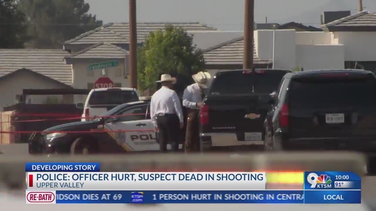 Officer shot, suspect dead in exchange of gunfire - YouTube