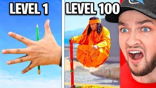 Level 1 To 100 Magic tricks! 😨