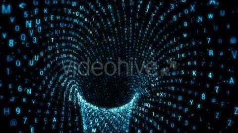 Blue ABC Abstract Torus Background Motion Graphics