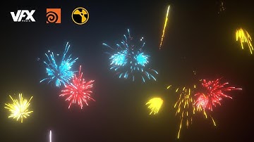 Houdini Intro to Particles Tutorial for Beginners | Create Fireworks FX from Scratch #houdinifx