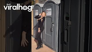 Posing Outside the PortaPotty || ViralHog