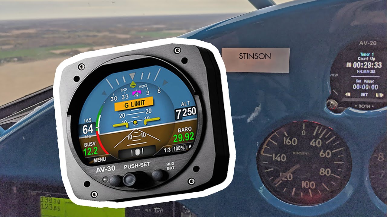 UAvionix AV 30 C EFIS Certified Review AOA Indicator AI DG