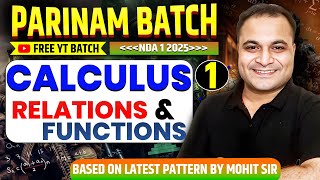 NDA 1 2025 Maths Relations & Functions Class 1🤩| Parinam Batch 🔥 Free YouTube Batch For NDA 1 2025