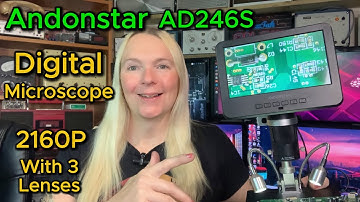 Andonstar AD246S Digital Microscope Review - 2160P With 3 Lenses!