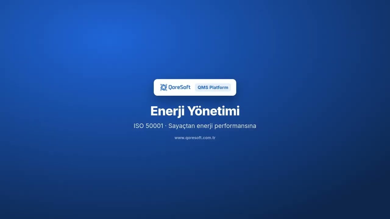 Enerji Yönetimi (ISO 50001) — tanıtım videosu