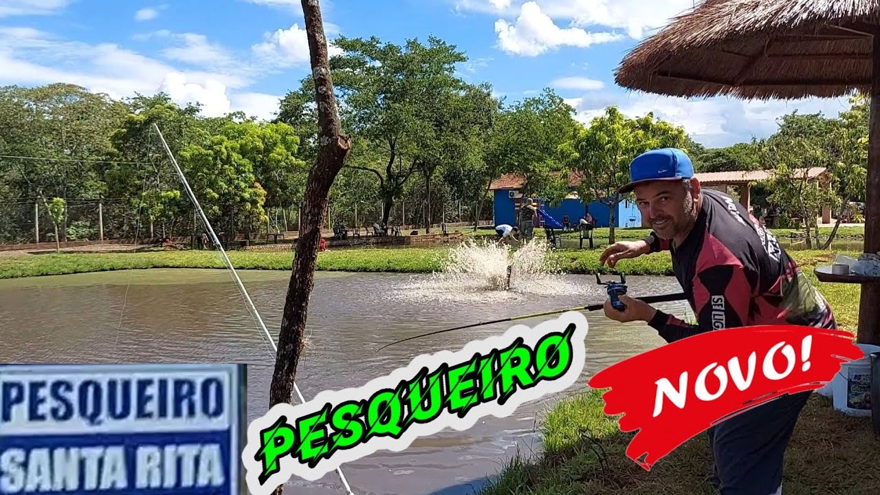 PESQUEIRO SANTA RITA | NOVO | PESCA ESPORTIVA PESCARIA - YouTube