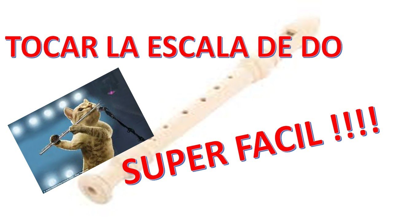 COMO TOCAR LA ESCALA DE DO EN LA FLAUTA - YouTube