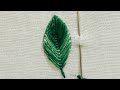 Fly Leaf Stitch Embroidery | Easy Hand Embroidery Leaf Design | Haelyn Embroidery #embroidery #diy