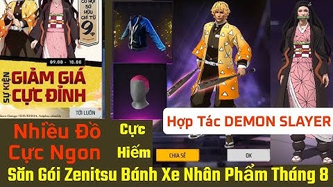 Săn Gói Zenitsu Trong Bánh Xe Nhân Phẩm Tháng 8 Có Đồ Hợp Tác DEMON SLAYER Và Cực Nhiều Đồ Ngon