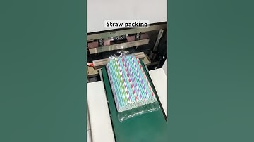 Automatic packing machine paper straw packer machine #machine #packagingmachine