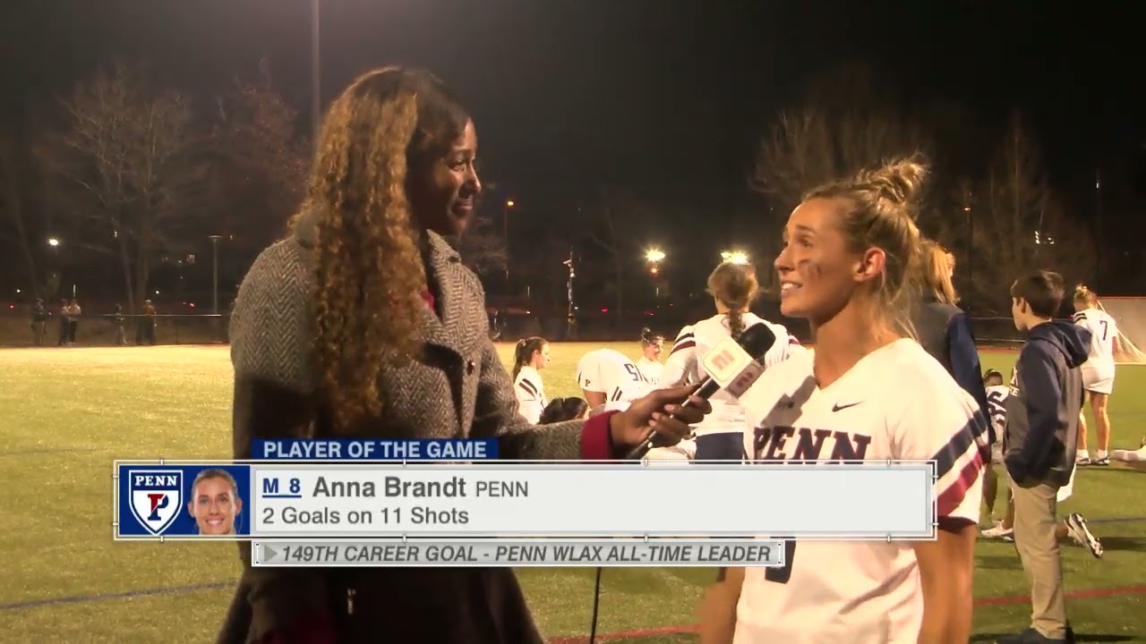 NBC Sports & ESPN : Postgame Interview for Penn Women's Lacrosse vs Temple- January 2025
