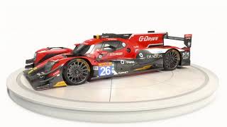 G-DRIVE Racing Oreca 07 LMP2 WEC Season 2018 2019 3D model screenshot 5
