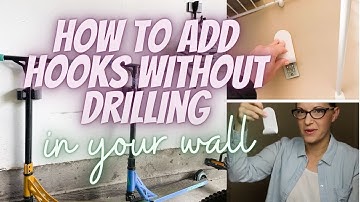 Why You Need More Hooks In Your Mudroom + How To Add Them : DIY Hooks Without Tools : No Drill Hooks