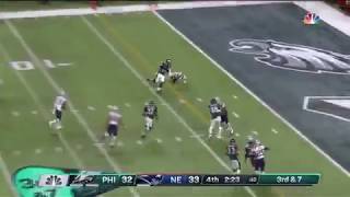 Zach Ertz Late Diving Touchdown Super Bowl 52 Highlights Patriots Vs Eagles