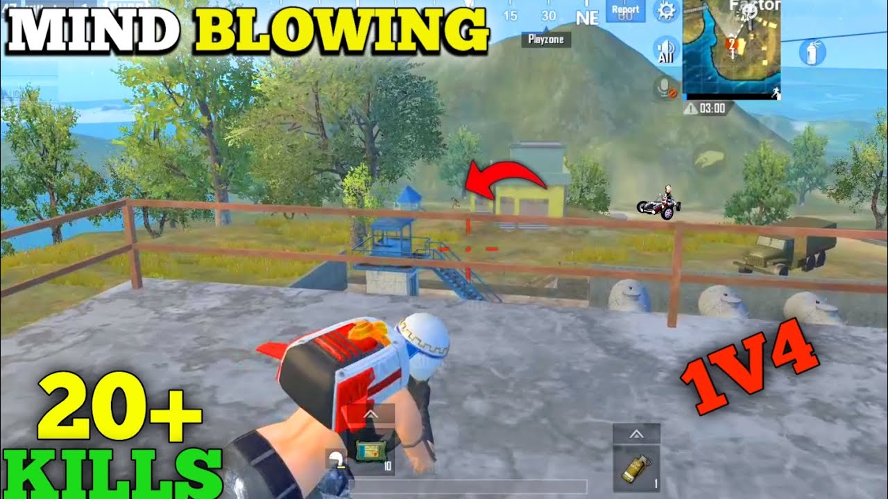 MIND BLOWING 🔥| 1V4 FULL GAMEPLAY 5 FINGER CLAW | PUBG MOBILE LITE ...