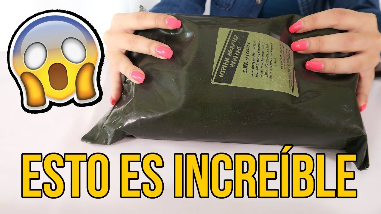 Probamos esta COMIDA MILITAR ¡Y ES INCREÍBLE! 