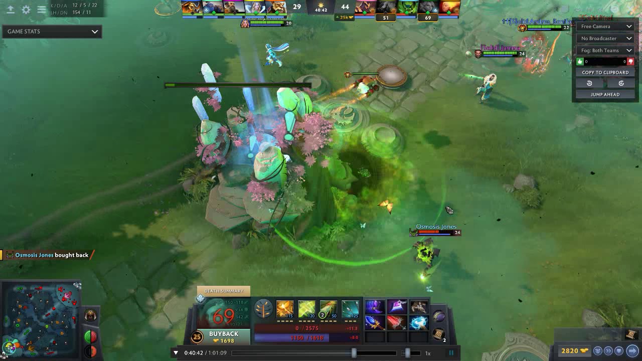 DOTA 7.25a Best Comeback Ancient 1HP!!