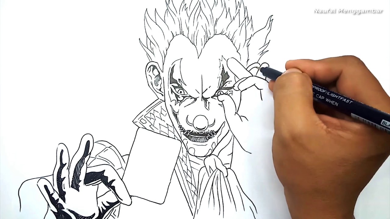 How to draw a free fire JOKER bundle from the word JOKER ...