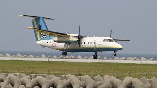 UEO】 久米島空港を発着する DHC-8-100 RAC：琉球エアーコミューター