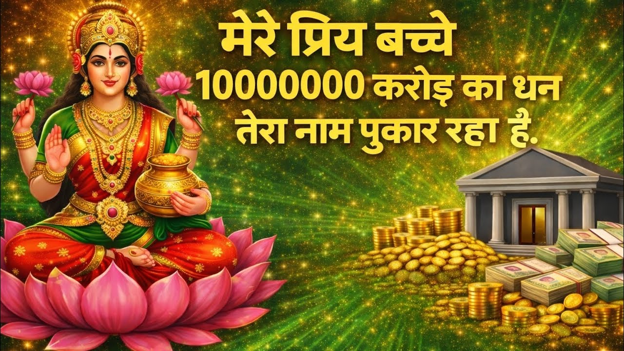 मेरे प्रिय बच्चे 100000000 करोड़ का धन तेरा नाम पुकार रहा है। 💸🥺🙏🏻 #maa #laxmi 