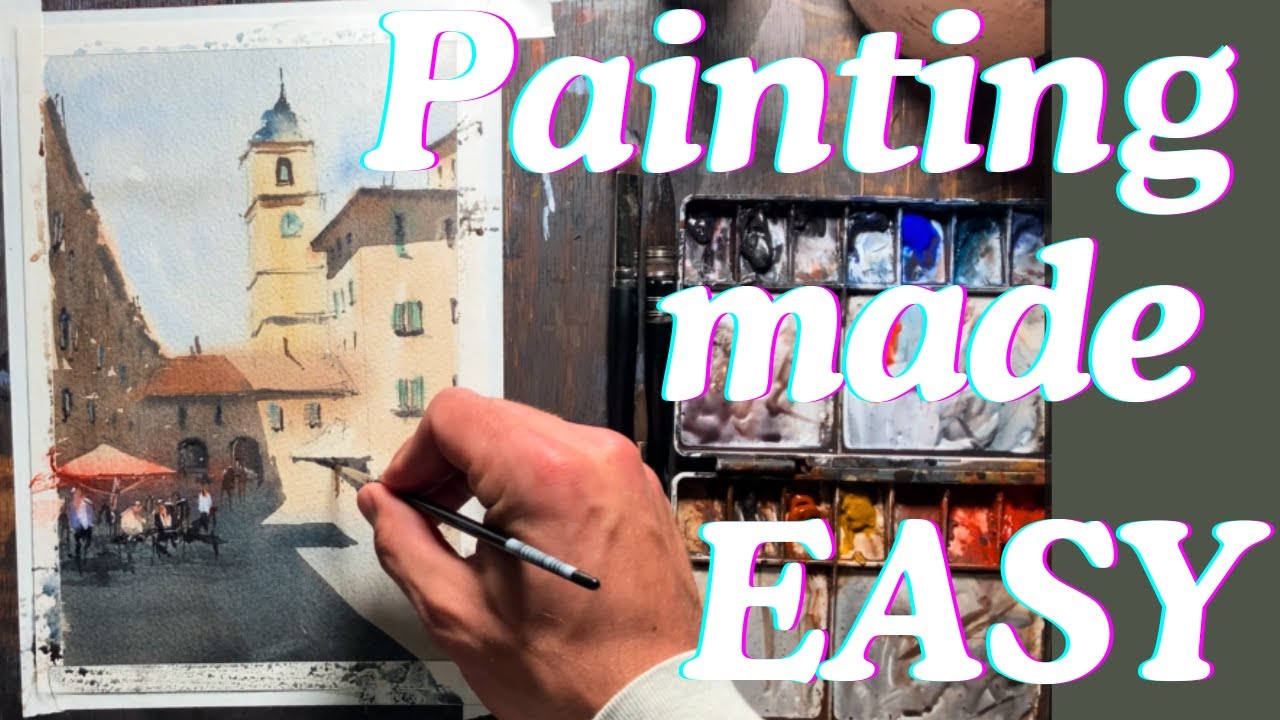 Watercolor Cityscapes can be EASY?