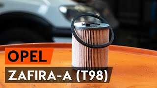 Как заменить топливный фильтр на OPEL ZAFIRA-A (T98) [ВИДЕОУРОК AUTODOC]