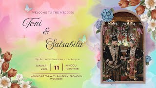 Download Lagu 🔴 LIVE STREAMING || WEDDING : TONI \u0026 SALSABILA || NGLOKO, PANEKAN, EROMOKO, WONOGIRI MP3