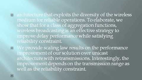 On the Delay Performance of In Network Aggregation in Lossy Wireless Sensor Networks