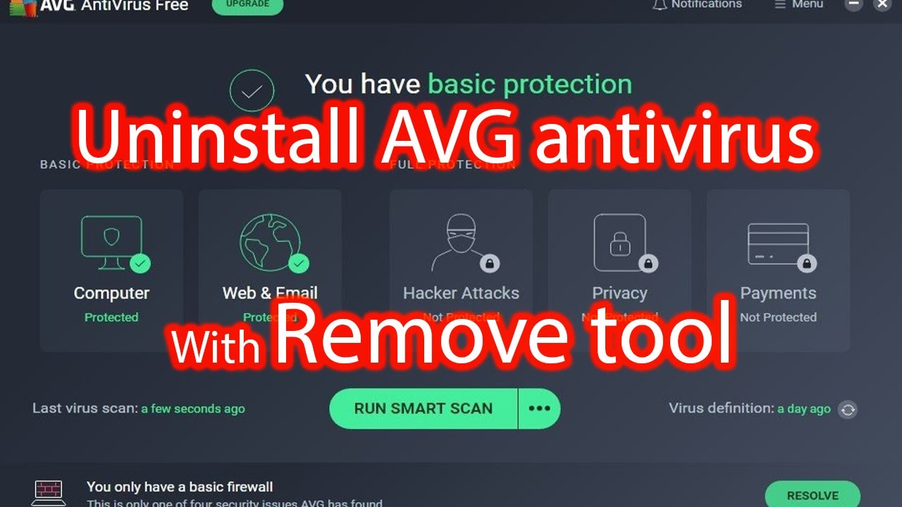 how to disable avg free