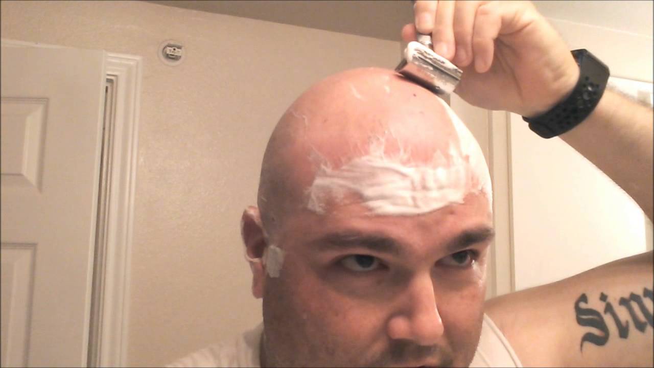 wet shave head