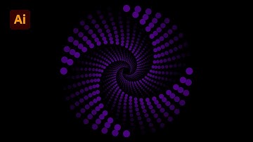 Dotted Spiral Vortex | Step by Step | Illustrator Tutorial