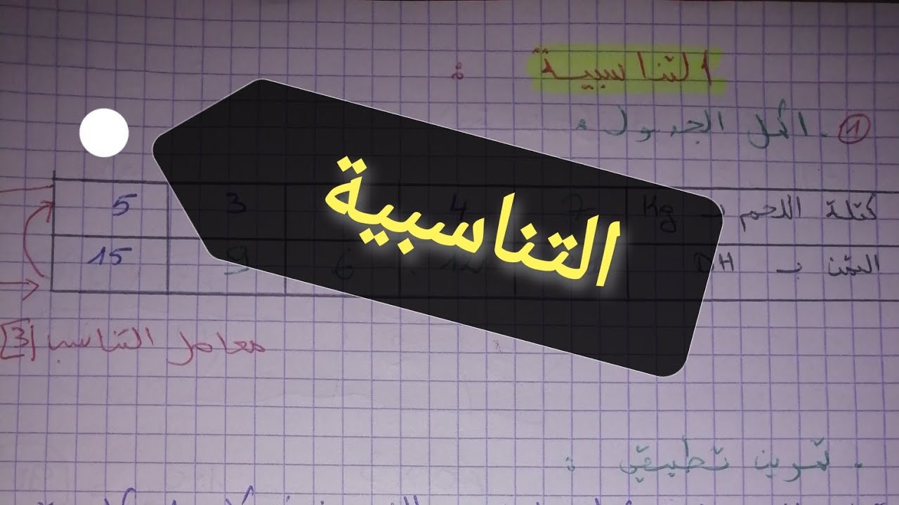 درس التناسبية بطريقة جد مبسطة و مفهومة |للمقبلين على مباراة التعليم |