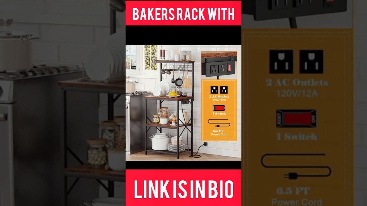 Furologee Kitchen Bakers Rack with 