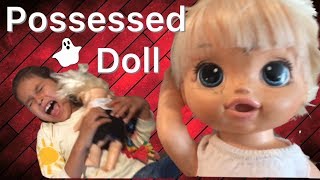 KAIT’S DOLL IS POSSESSED #skit #possessed #doll #scary #funny #bloppers