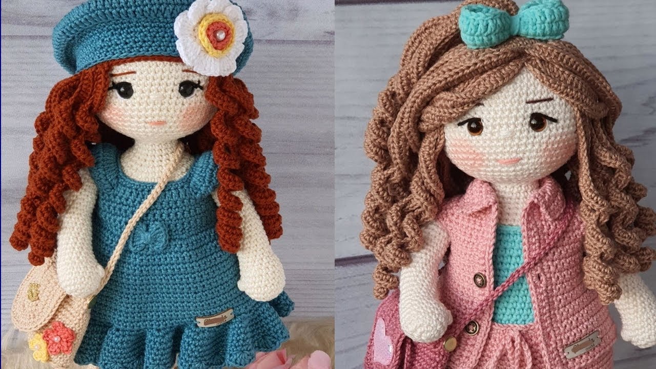 Boneca que troca de roupa em amigurumi