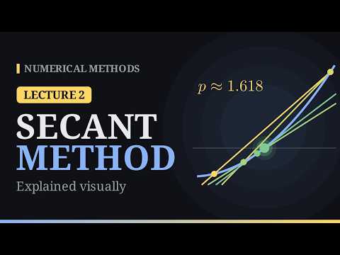 Secant Method Explained Visually | Numerical Methods – Lecture 2