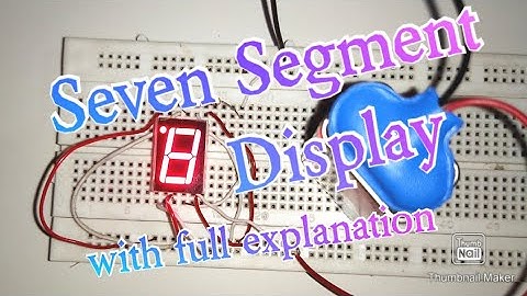 how to use seven segment   display on breadboard/ common cathode / common Anode/Brief Explanation.