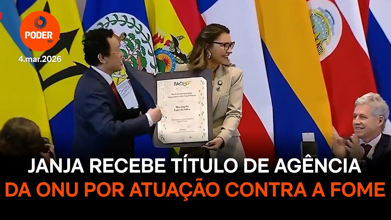 Janja recebe título de agência da ONU por atuação contra a fome