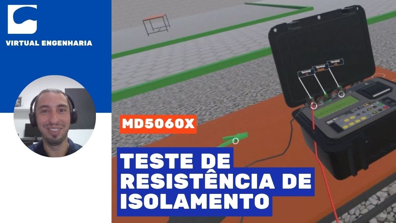 Teste de resistência de isolamento utilizando o MD5060X e aula sobre o cabo GUARD