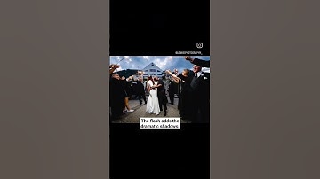 Sparkler exit dramatic shot!