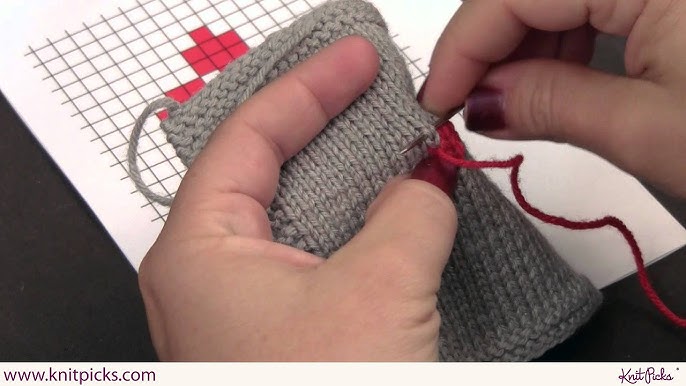 Embroidery over Knitting - Knitting Concepts 