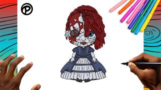 Como Desenhar a Poppy Quebrada Poppy playtime 5 Passo a p...