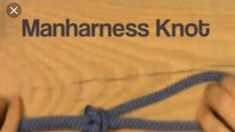 Man harness knot.scout and guide